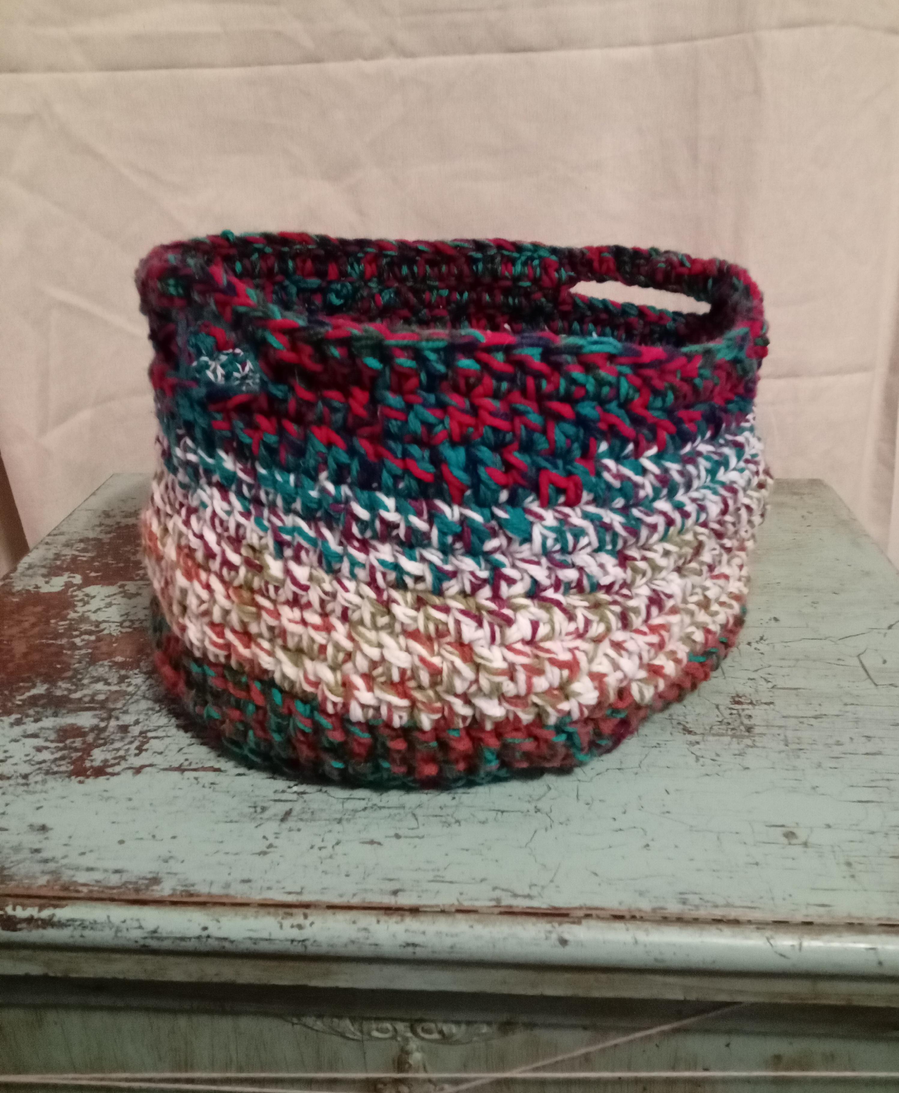 4 Strand Crochet Basket